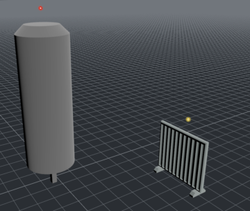 3D picture of water heater and radiator